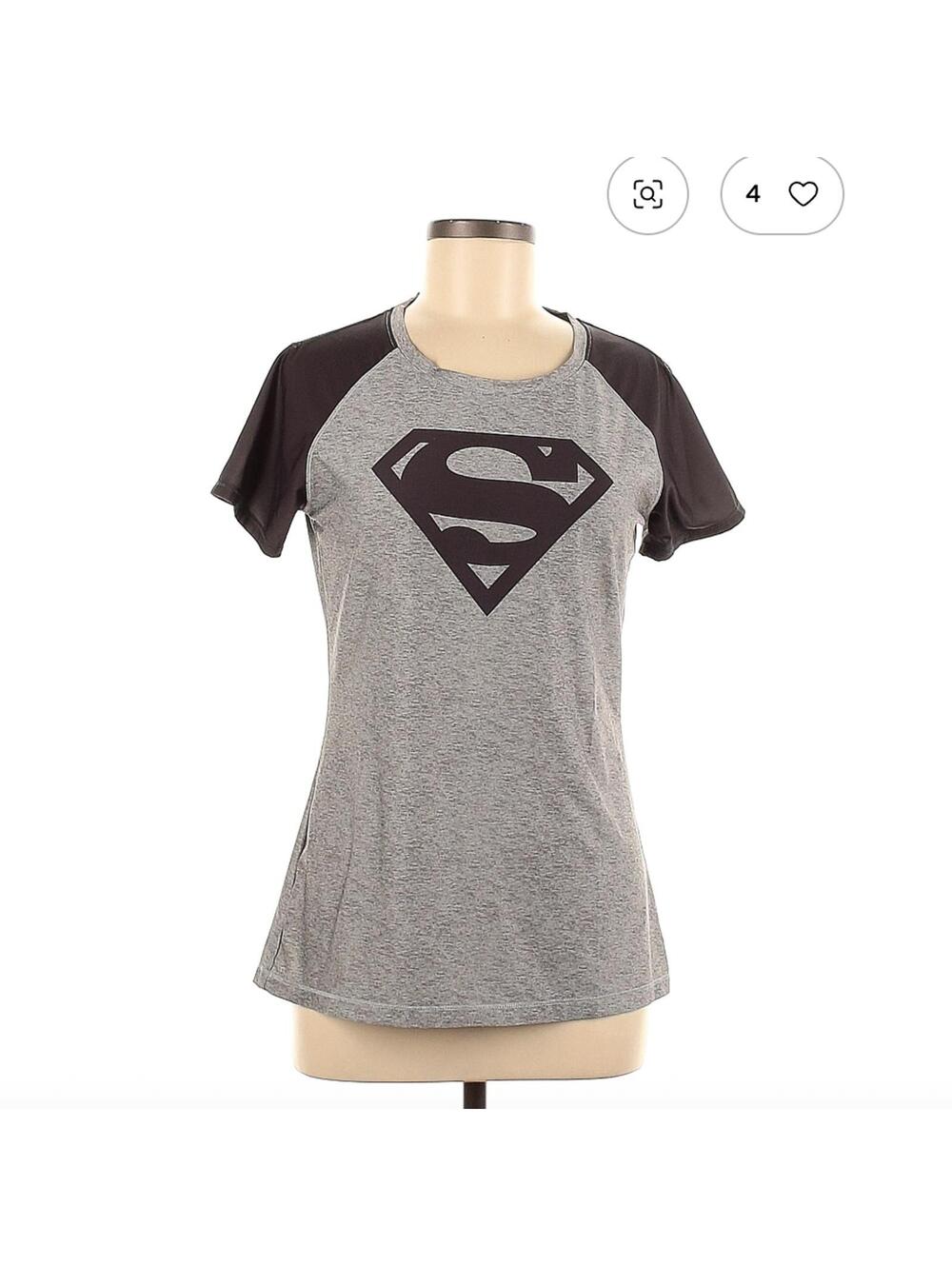 Under Armour Gray Active T-Shirt Size M